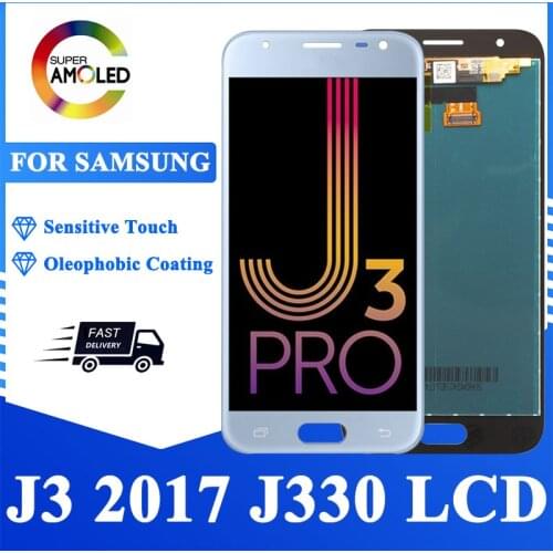 Original 5'' LCD For SAMSUNG Galaxy J3 2017 Display Touch Digitizer For SAMSUNG J3 Pro 2017 J330 J330F LCD Replacement Screen
