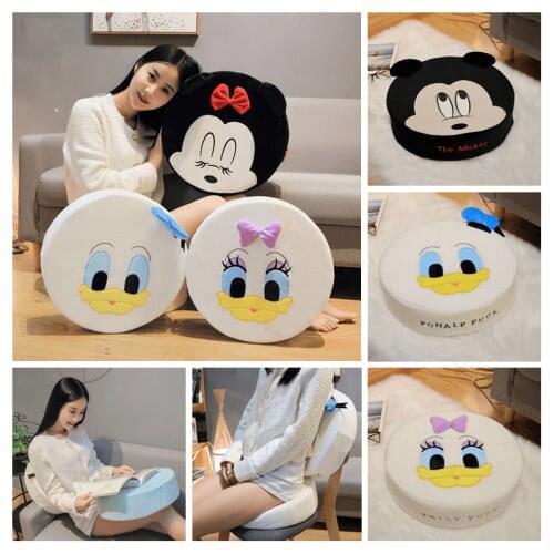 Disney Mickey Mouse Donald Duck Plush Sponge Cushion Cute Soft Cartoon Tatami Bay Window Mat Living Room Baby Room Floor Cushion
