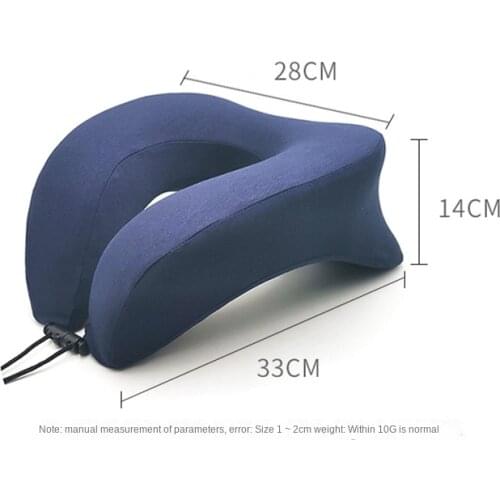 Portable U-Shape Magnetic Headrest 30x28cm Neck Pillow Memory Foam Travel Office Car Embrace Cervical Pillow Travel Accessories
