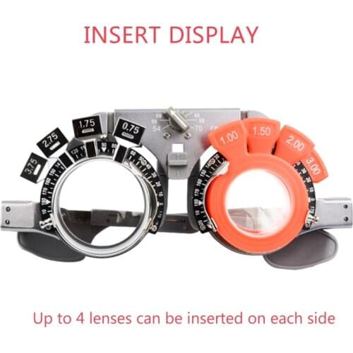 Trial Frame Pupil Distance Adjustable 54-70mm Optical Lens Pure Titanium Insert frame Glasses Optometry