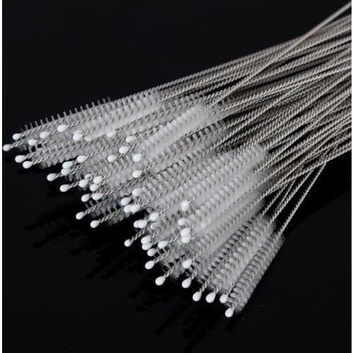 10pcs/Set Fish Tank Pipe Brush Bottle Suction Tube Glass Tube Spiral Soft Hair Straw Cleaning Brushes Tools Wholesale