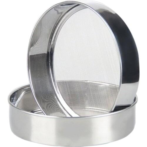 Fine Mesh Flour Sifter Professional Round Stainless Steel 2CM Flour Sieve Strainer Sifters Best For Baking Tool