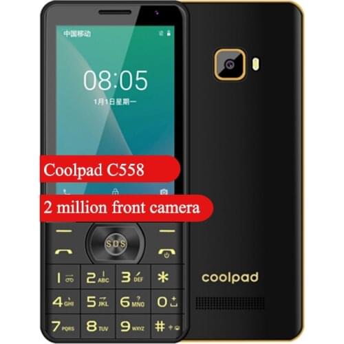Coolpad C558 4G Phone 1GB 8GB MTK6739 1.5GH 3.5 inch 1800mAh 2 million front camera Dual SIM for old people