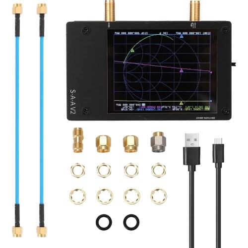 3G Vector Network Analyzer S-A-A-2 NanoVNA V2 2.8In LCD TouchScreen Antenna Analyzer Shortwave HF VHF UHF Vector Network Analyze