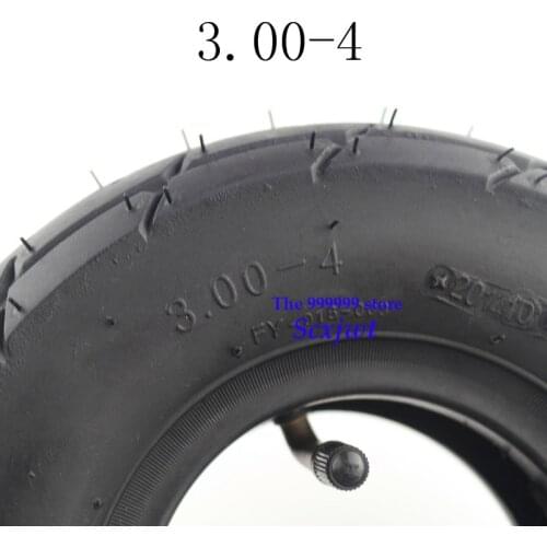 High Quality Tyre 3.00-4 Inner Tube Out Tire for Knobby Scooter Go Kart Electric Scooter Highway Tire 300-4 Tyre