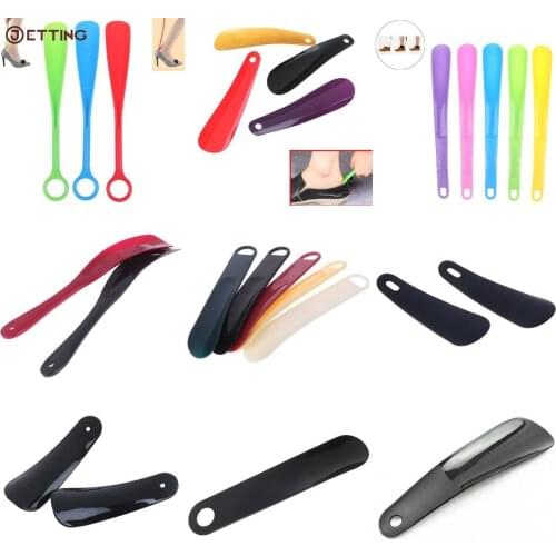 1/2PCS Professional Plastic Shoe Horn Spoon Shape Shoehorn Shoe Lifter long Shoe Horn Shoehorn Shoe Lifter Flexible Sturdy Slip