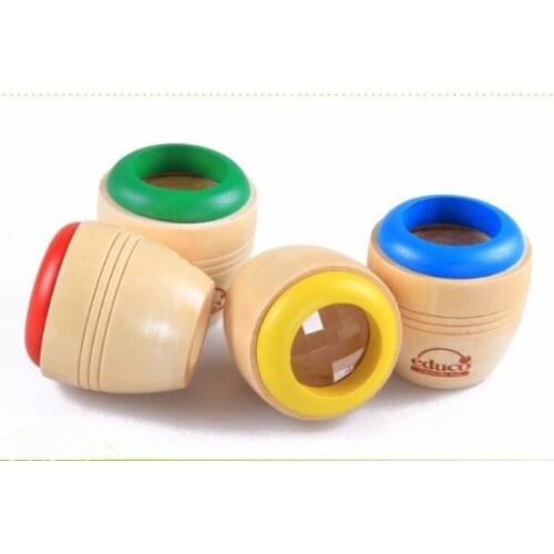 1PC Wood Bee-eye Interesting Effect Magic Kaleidoscope Explore Baby Kids Children Learning Educational Puzzle Wood Craft MQ 004
