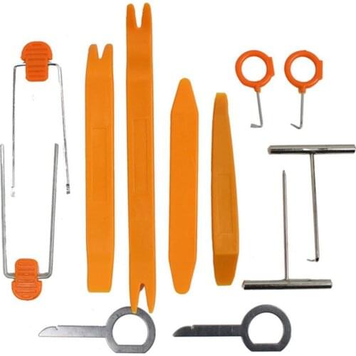 12Pcs Car Audio Disassembly tool Auto Panel Trim Dash Removal Open Installer Repairing Pry Tools Kit Plastic