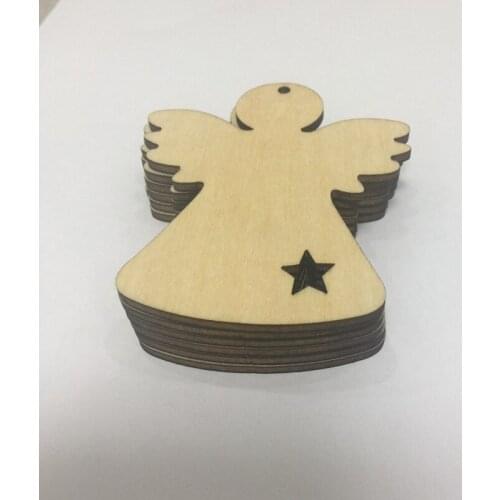 20 pack of wooden christmas craft shapes angel