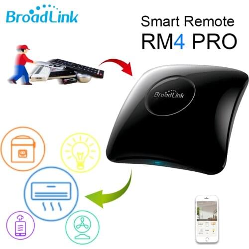 2021Newest BroadLink RM4 Pro Smart Universal Remote For IR and RF 433/315 Appliances Alexa Google Home Voice Control HTS2 Sensor