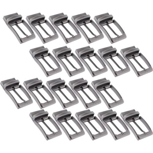 20x Alloy Reversible Belt Buckle Single Prong Rectangle Pin Buckle