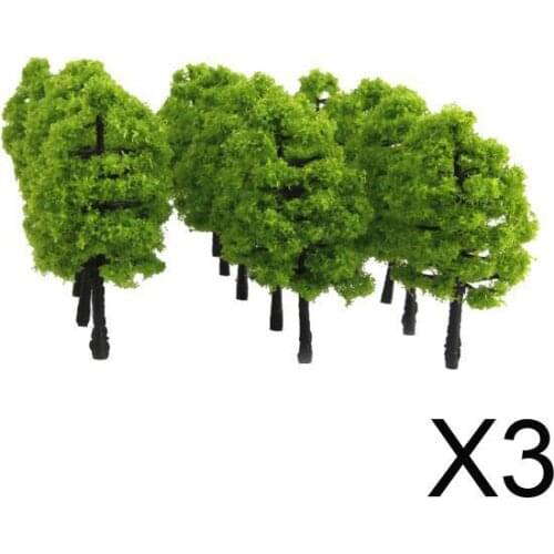 60x Train Railroad Scenery Model Willow Tree 1:100 Street Landscape Layout