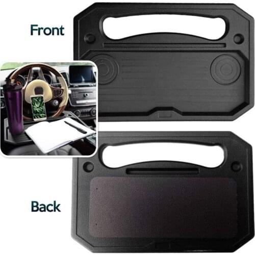 Car Steering Wheel Tray Eat Work Drink Food Coffee Goods Dining Holder Table Laptop Computer Desk Mount Stand For Universal