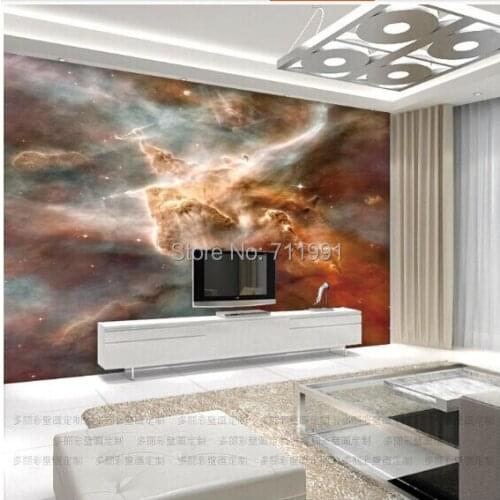 Free shipping custom 3D wallpaper mural wall painting the living room TV backdrop smallpox Star nebula constellation