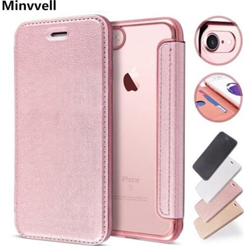 Luxury Slim Book Leather +TPU Wallet Flip Phone Case Cover For iPhone 5 5S SE 6 6S Plus 7 8 X XS XR XS MAX Card Holder Stand