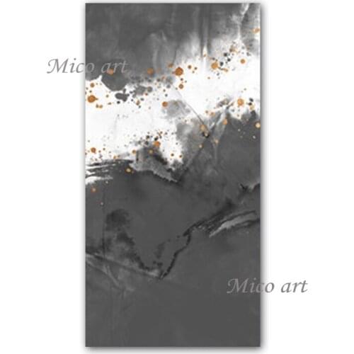 Black And White Abstract Canvas Oil Painting 100% Hand-painted Newest Design Canvas Wall Art Home Decoration Pieces Unframed Art