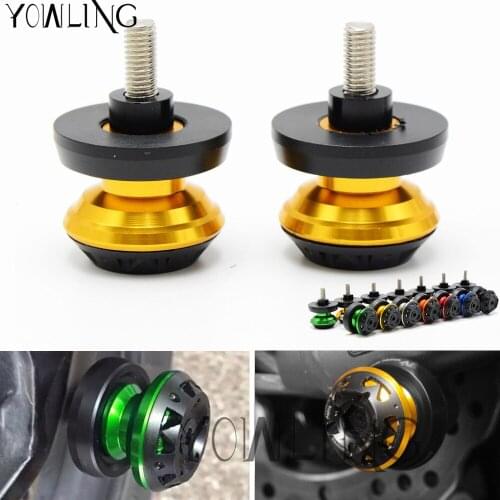 For ducati monster 821 696 796 motorcycle swingarm spools Screw slider for yamaha mt09 mt-09 mt 09 03 01 tmax 500 530 yzf r6 fz6
