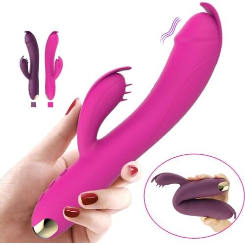 NEW Rabbit Vibrator 30 Speed Vibration Dildo for Women USB Charge Female Masturbator Dual Motor G Spot Clitoris Massage Sex Toys