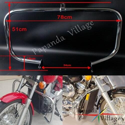 Chrome Motorcycle Engine Guard Highway Crash Bar Bumper for Honda Shadow Aero VT750 VT 750 750C 400 2004 2005 2006 2007-2011