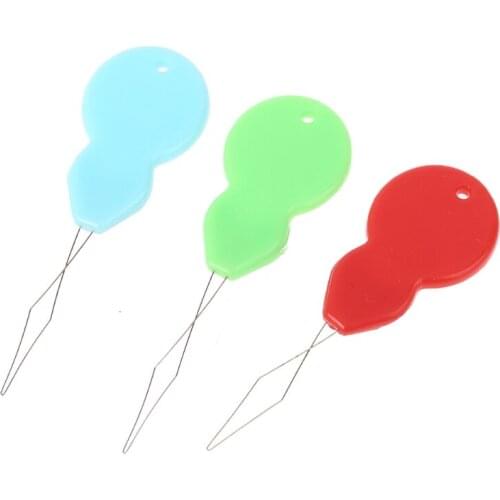 37 Pieces Assorted Beading Needles Long Straight Beading Thread Needles Big Eye Beading Needles with Sewing Pin Cushion Needle