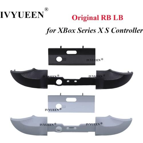 IVYUEEN Original RB LB Bumpers Buttons for Microsoft XBox Series X S XSS XSX Controller Trigger Button Middle Holder White Black