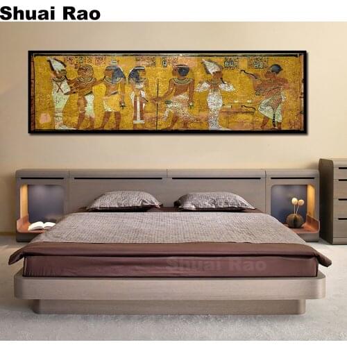 Egypt Queen Cleopatra Full round diamond embroidery diamond painting 5D diy square diamond mosaic Ancient Egyptian Mural art