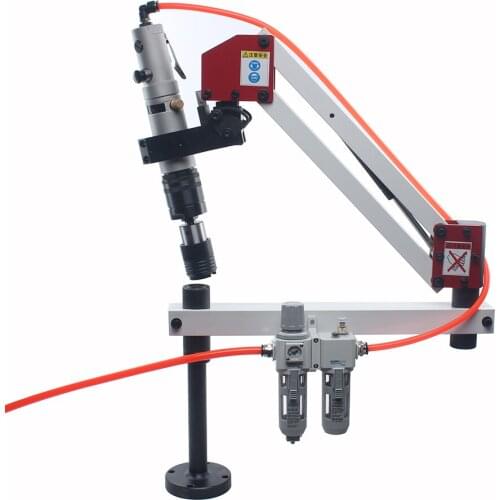M5-M24 Universal Working Reach 1000MM Automatic Pneumatic Tapping Machine Air Tapper Tool With Overload Protection Chucks
