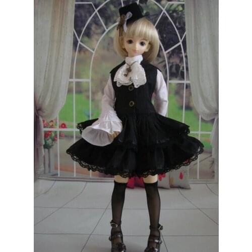 New 1/3 1/4 1/6 SD DD DDL/DDM MSD YOSD BJD Clothes black white Dress/Skirt/Suit