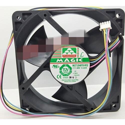 New mgt12048yb-w32 12032 48V 0.22a 4-wire chassis ball fan
