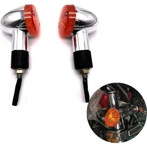 Pair Universal Motorcycle Motocross Racing LED Turn Signal Light Indicator Blinker Flasher