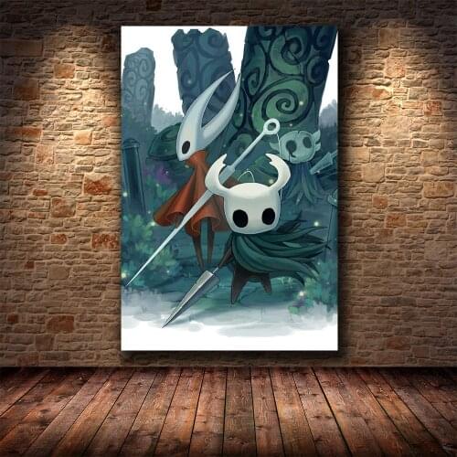 Hollow Knight The Game Poster Decoration Painting of The on HD Canvas Canvas Painting of Hallownest Poster Wall Art Canvas
