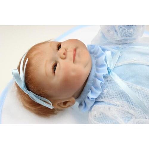40cm Lifelike Silicone Reborn Baby Doll Toys with Magnet Pacifier 16" Newborn Girl Doll Brinquedos Kid Child Birthday Gifts