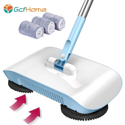 VIP Factory direct hand push sweeper household broom dustpan mop all-in-one gift mop sweeper without dead corner cleaning mop