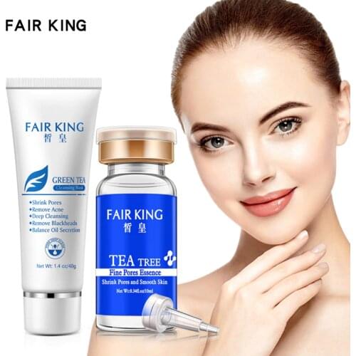 Green Tea Blackhead Remover Oil-control Mud Pore Strip Mask+Tea Tree Shrink Pores Moisturizing Anti Aging Anti Wrinkle Essence