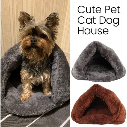 Super Soft Dog Bed Washable Pets Mat Fleece Thicken Nest Pet Cat Small Dogs Puppy Kennel Kitten Cave Sleeping Bag Puppy House