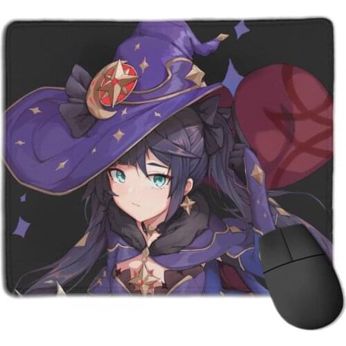 Genshin Impact Locking Edge Mouse Pad Game Mouse Pad Small Size Game Mousepad Gaming Keyboard Natural Rubber Office Decoration