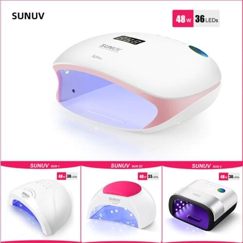 SUNUV uv nail dryer lamp uv led For Nails Dryer 54W/48W/36W Ice Lamp For Manicure Gel Nail Lamp Drying Lamp For Gel Varnish