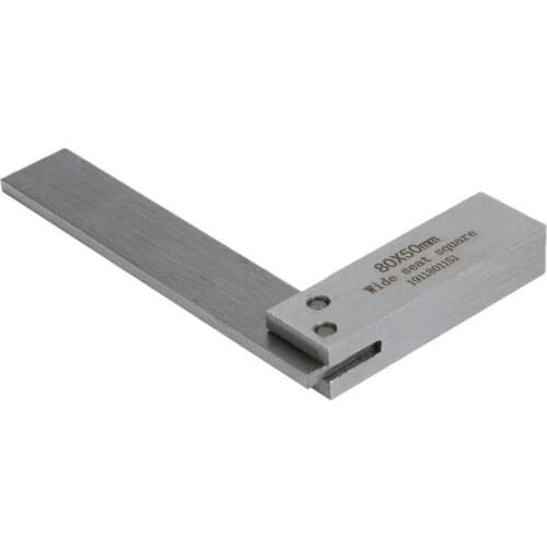 90 degrees Angle Ruler Carbon Steel Wide Seat Right Angle Gauge Woodworking Square Measuring Tool