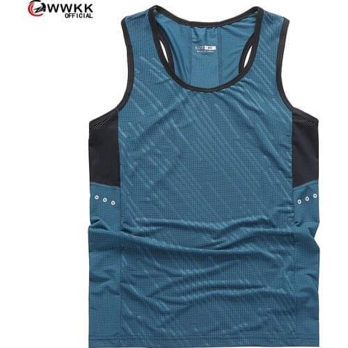 WWKK Gym Brand Summer Cotton Sleeveless Shirt Tank Top Printing Men 's Fitness Undershirt Bodybuilding Vest Breatheable Vest