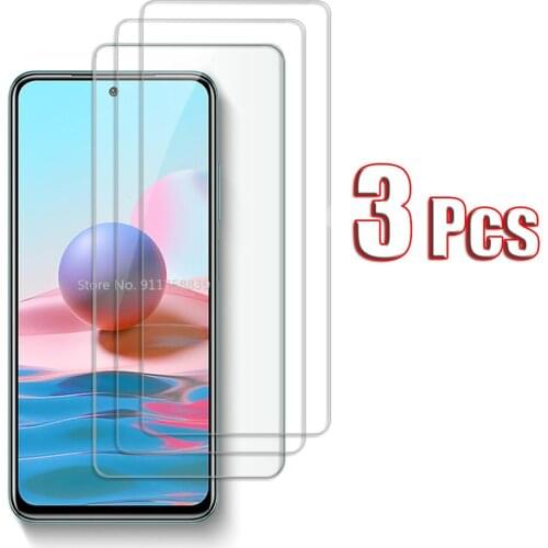3Pcs For Xiaomi Redmi 9C NFC Note 9 10 Pro Max Screen Protector Protective Glass On Xiami Redmy Not 10Pro 10S 9S 9T 9A 10X Film