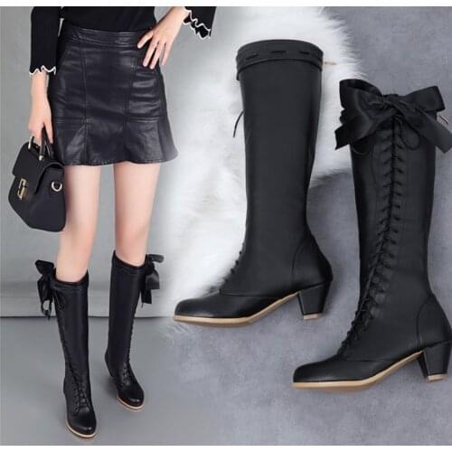 Plus size 48 3 Colors Japanese Anime Violet Evergarden Boot Cosplay Women boots High-heel Quality Shoes Violet Evergarden 001