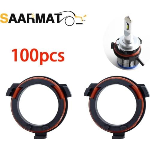 100×H7 LED Headlight Retainer Clip Base Holder Headlamp Socket Adapter For OPEL Astra G Honda CR-V Mazda
