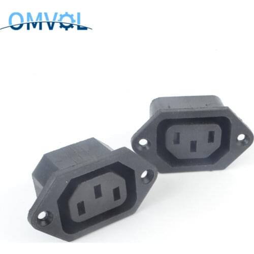 2PCS 3pins ac power socket Connector 10A 250V
