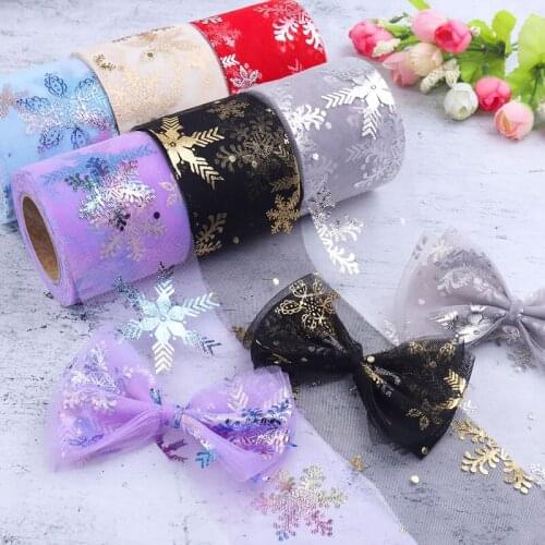 25Yard 6cm Tulle Roll Wedding Decoration Multicolor Snow Tulle Fabric Tutu Dress DIY Craft Organza Baby Shower Party Supplies