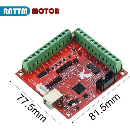 4 Axis Mach3 USB Motion Card STB4100 V2.1 Engraving machine controller interface breakout board CNC