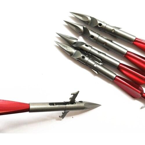 5/10pcs Fishing Slingshot Darts Strong Magnetic Rear-mounted Heavy 440c Deep-water Dart Broadhead Arrow Outdoor Fishing