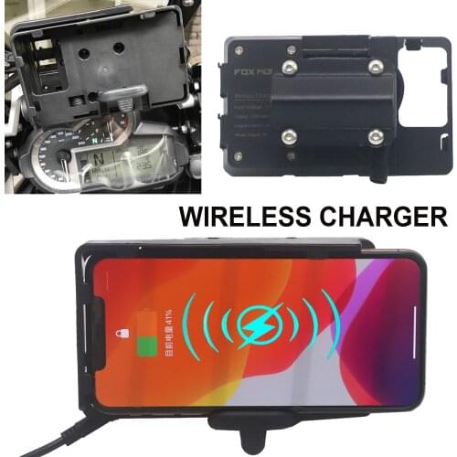 For Honda CRF 1000L Africa Twin USB Mobile Phone GPS Wireless Navigation Holder Bracket Support