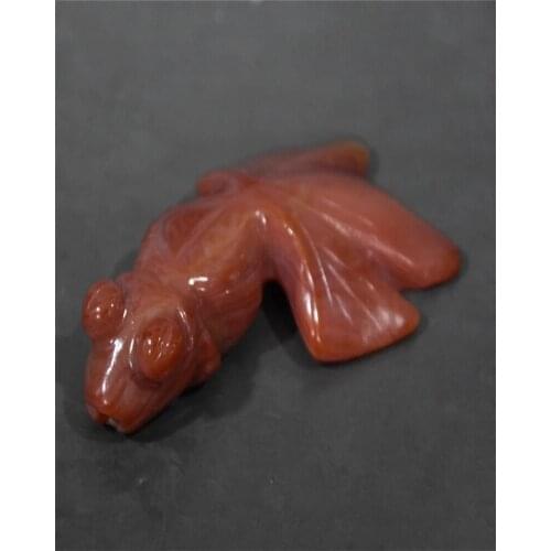 Hongshan Culture Gift Agate Fish Jade Wear Mascot Collection Pendant Necklace Keychain Goldfish Statues