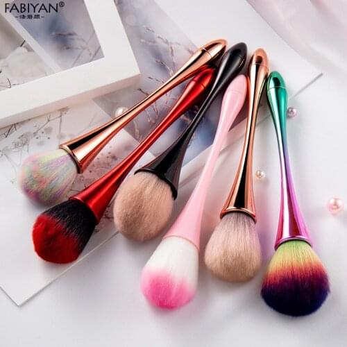 Nail Art Dust Brush Remover Brushes Powder Soft Cleaning Gradient Handle Glitter UV Gel Makeup Blush Concealer Manicure Tools