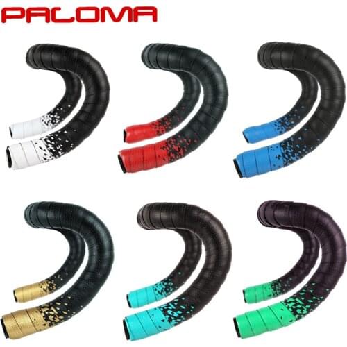 PALOMA 2PCS Bicycle Handlebar Tapes Anti-Vibration Cycling Handle Wrap Road Bike Handlebar Tape Non-Slip Bicycle Handle Bar Belt